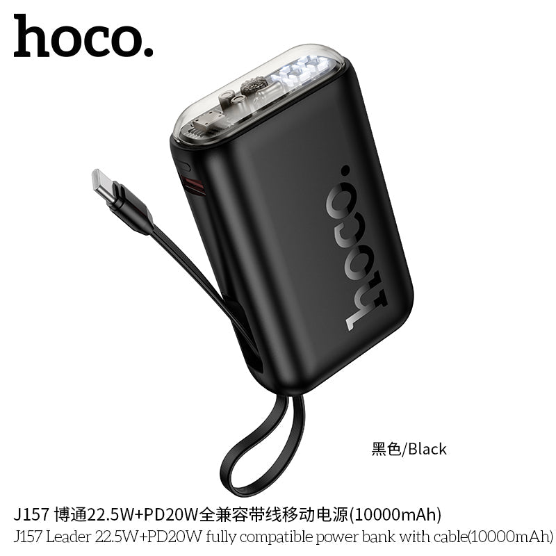 Hoco J157 Leader 22.5W + PD20W Power Bank – 10,000 mAh Fast Charger - Saif Al Najmi KwPower BanksHocoSaif Al Najmi KwBlackHoco J157 Leader 22.5W + PD20W Power Bank – 10,000 mAh Fast Charger